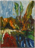 Ari Salfo , Tropical Forest, huile sur toile, 10 × 15 cm.