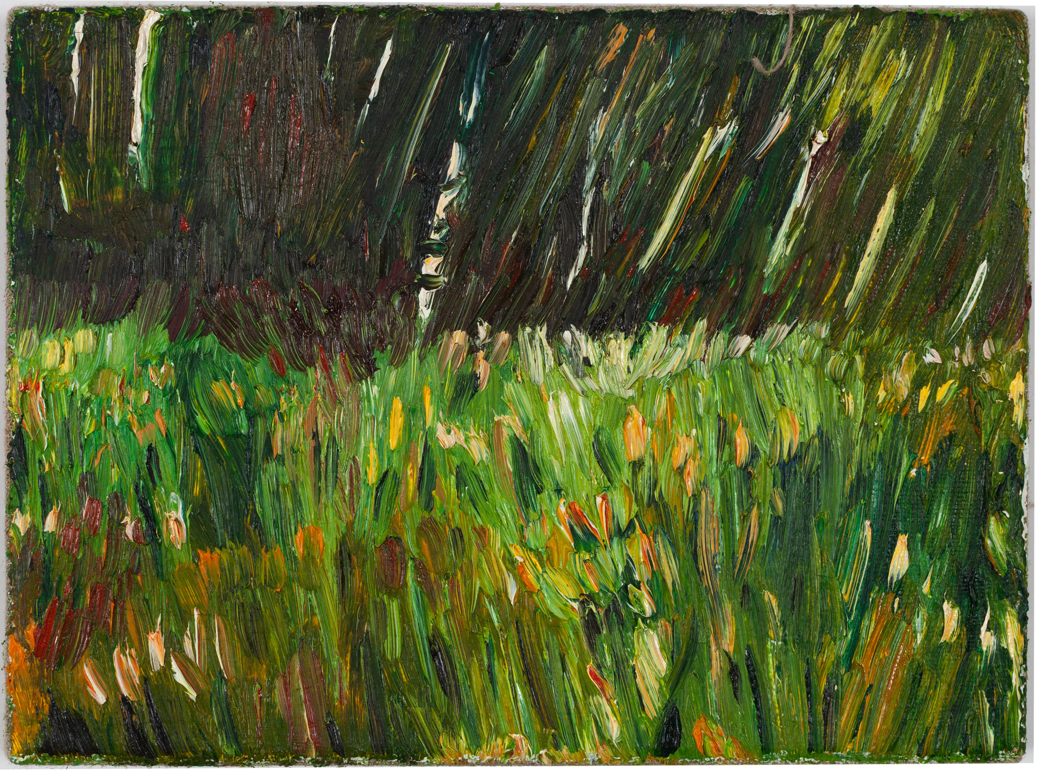 Ari Salfo , glade, huile sur toile, 10 × 15 cm.
